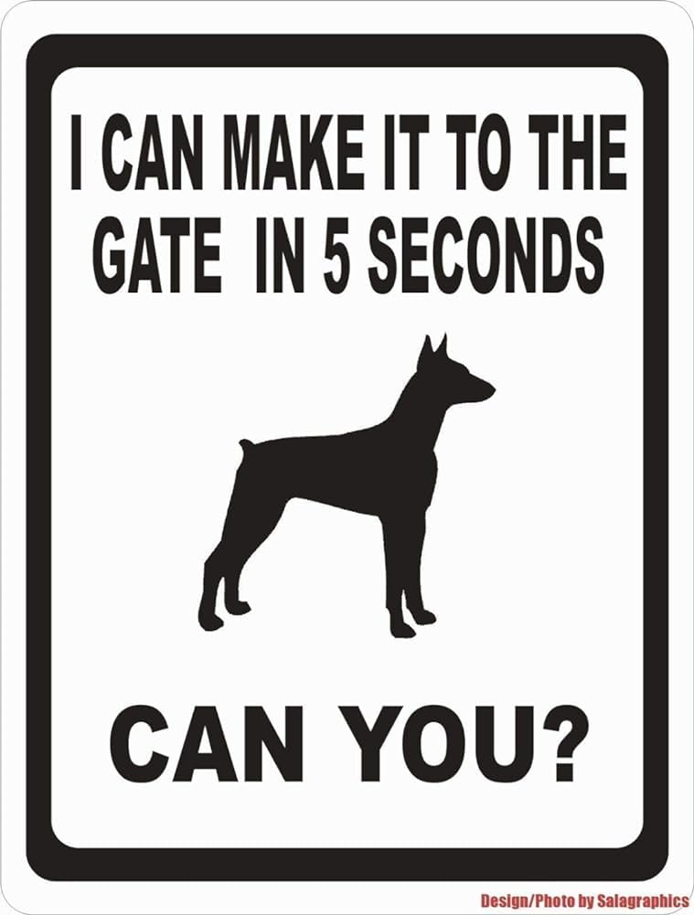 Bioprocess I Can Make It To Gate In 5 Seconds Can You Sign Bad Dog Security 8X12 Inches