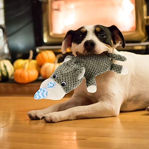 Balacoo Squeaky Brinquedos Do Animal de Estimação Gato Tédio Busters Rinoceronte De Pelúcia Do Cão D