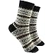 Produktbild cosey - bunte Socken in Winter Design schwarz (38-43) - 1 Paar