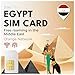 Produktbild travSIM Ägypten SIM Karte | Orange Netzwerk | 10 GB Mobile Daten | Hotspot verfügbar | Kostenloses Roaming in mehr als 6 Ländern im Nahen Osten | Plan auf SIM Karte für Ägypten ist 14 Tage lang gültig