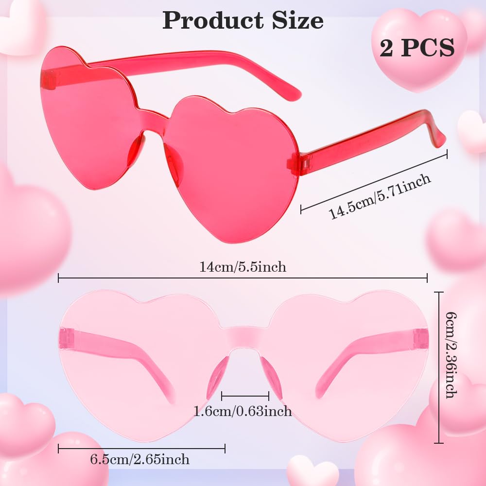 Celebrity Sunglasses Pink Heart Shaped Women Men Unisex UV Protection New w/Tags Amazon.com: Valentines Day Heart Shaped Sunglasses for Women  main image 3