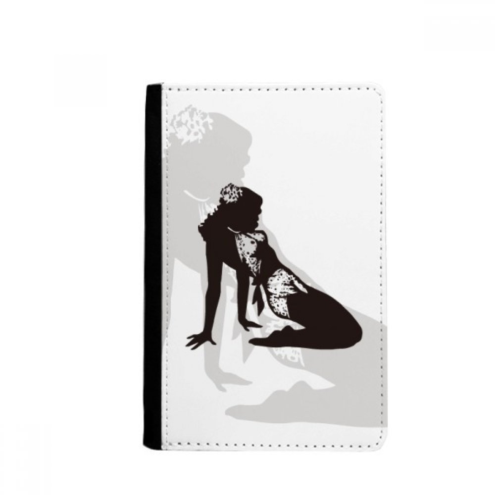 Hot Woman Girl Uniforms Passport Holder Notecase Burse Wallet Cover Card Purse