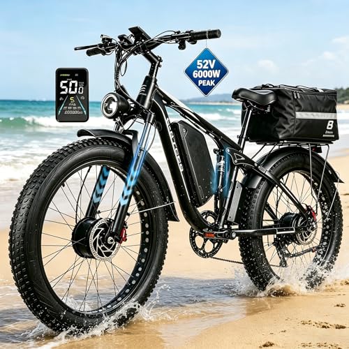 E·Bycco 6000W Peak Dual Motor Electric Bike for...