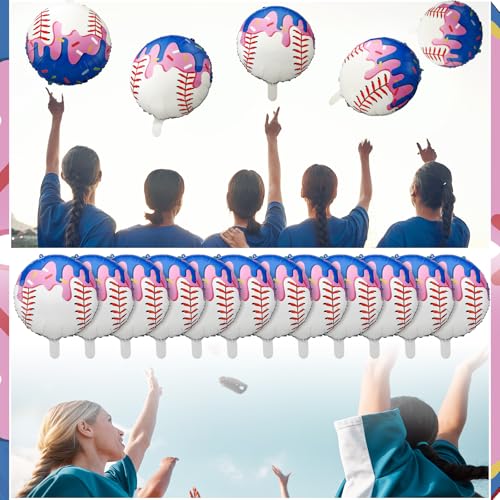 Ballons baseball crème glacée x12 haute résistance pour décoration extérieure d'été - 6