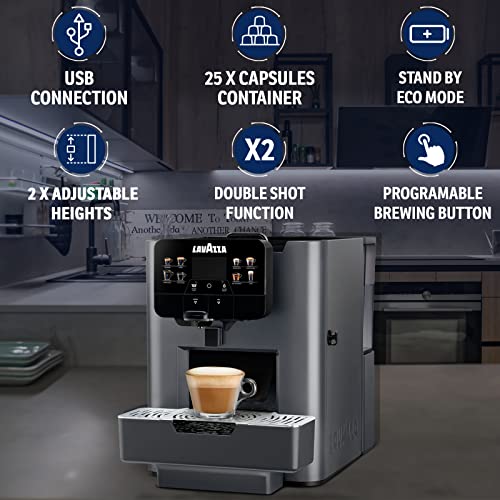 LAVAZZA Coffee Maker Omnia, Single Serve Espresso Machine with BLUE