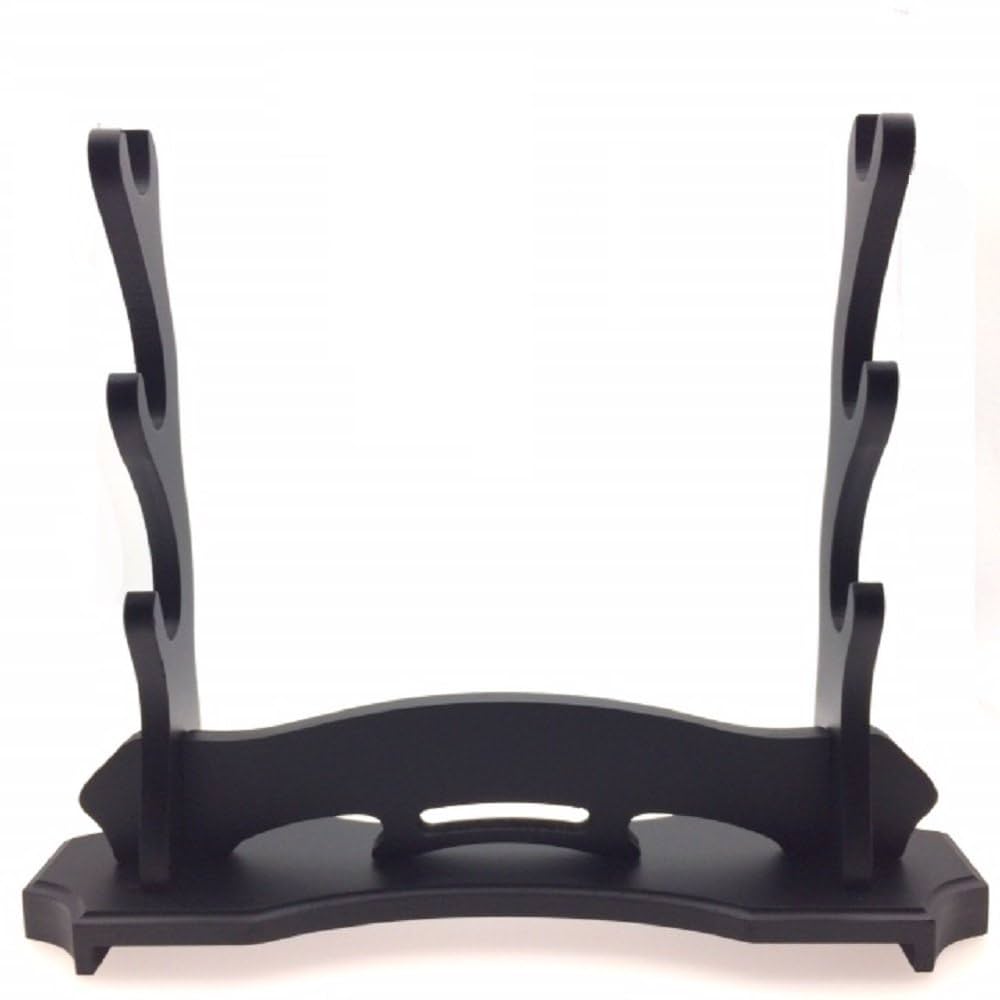 Amazon.co.jp: 刀台 刀置き 横置き 日本刀 模造刀 竹刀 木刀 黒