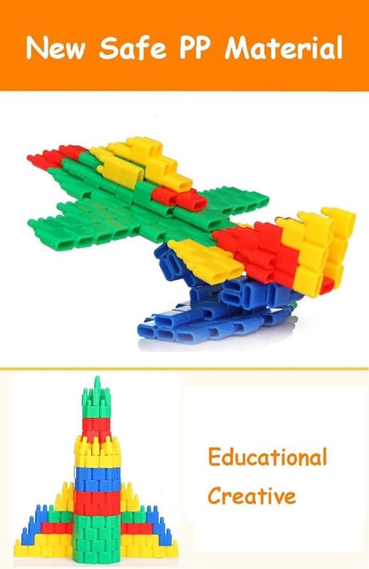 Image of Building Block Toy || Creative Educational Toys || Colorful Plastic Building and Construction Toys (Include 100 Cap) (504)