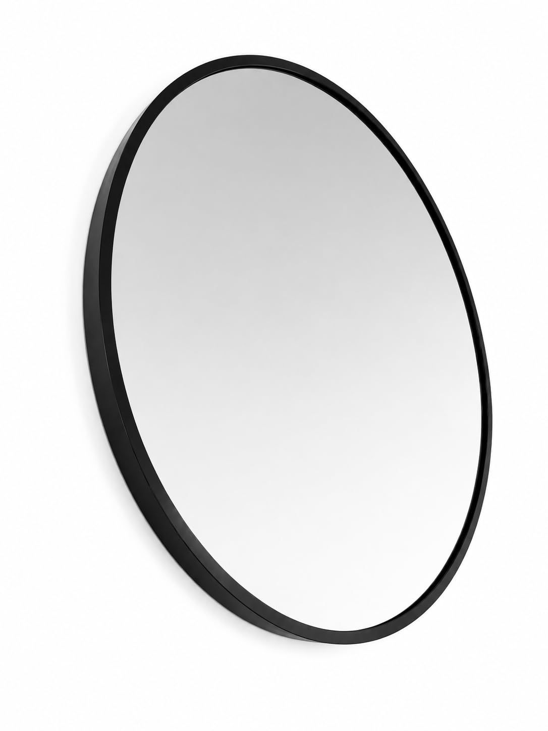 spot on dealz 50cm Black Wall Mirror for Living Room, Bedroom & Hallway โ Decorative Modern Home Accent Mirror
