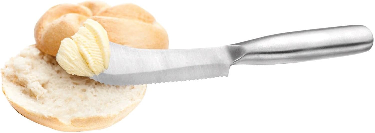 Westmark Breakfast set 3-piece: cheese/butter/breakfast knife, stainless steel/plastic, silver/black, 135922E6