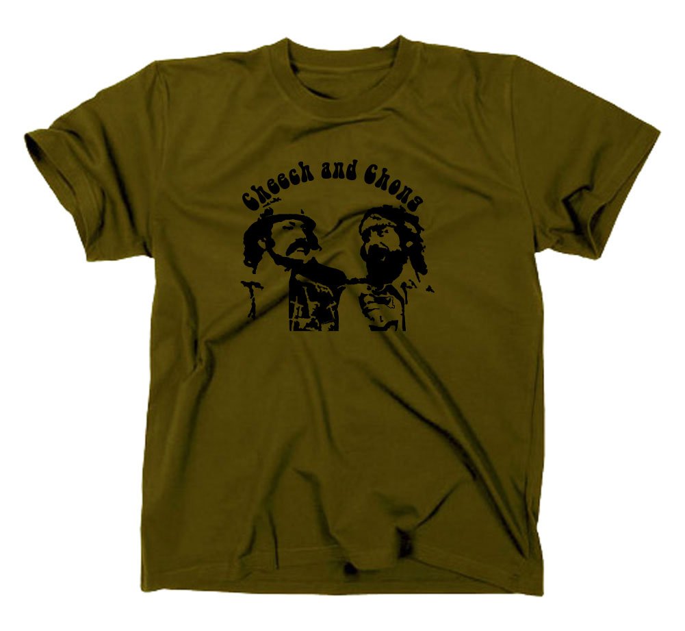 STYLETEX23 Cheech and Chong T-Shirt, Olive, L