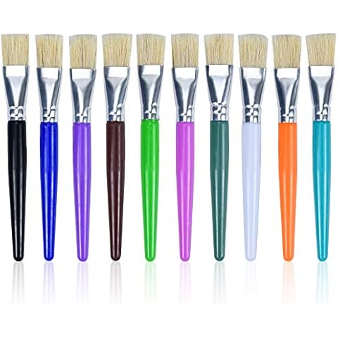 10PCS Colourful Kids Paint Brushes Set Cover