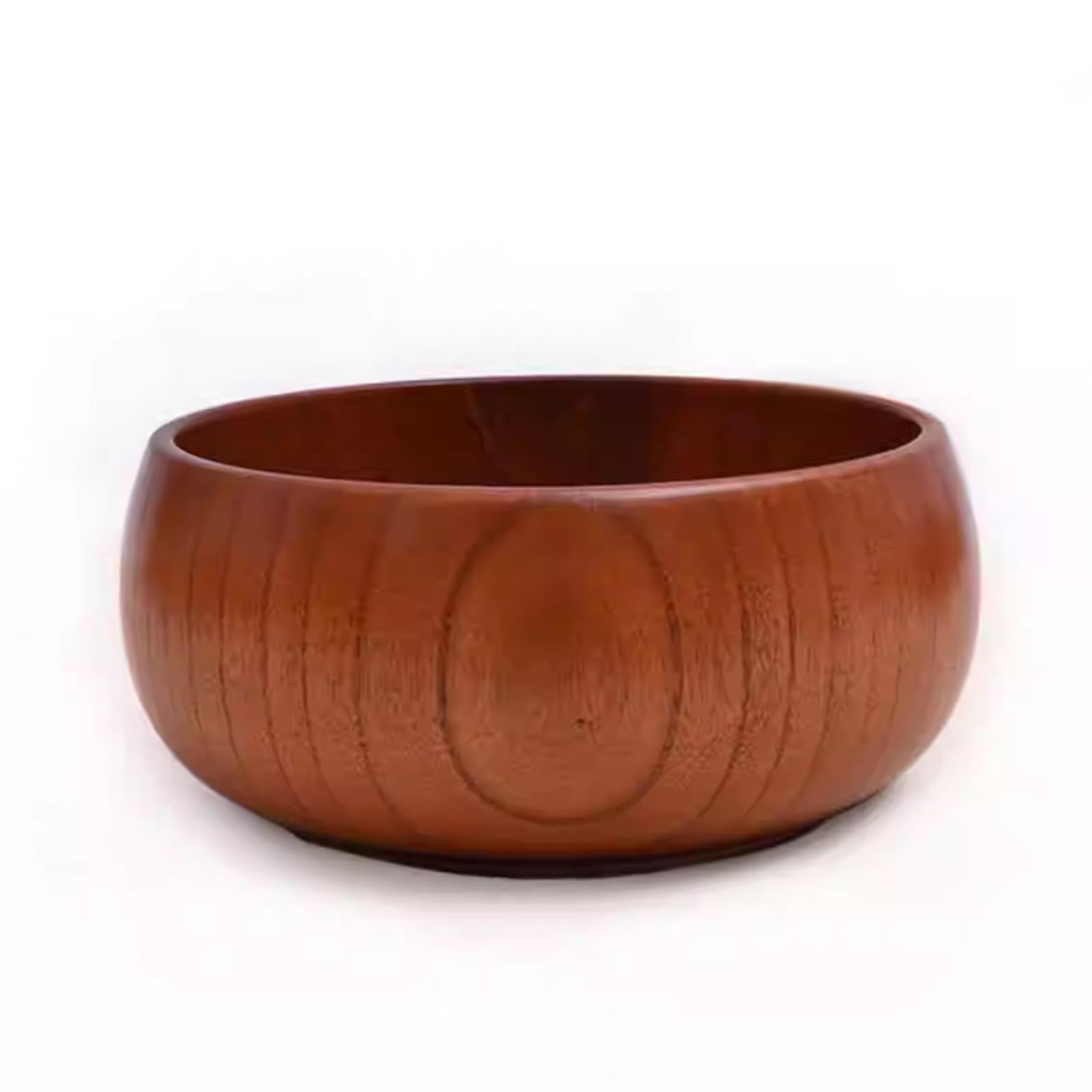 Cuenco de Madera Bandeja redonda de madera for ensalada y fruta para Vajilla de Cocina(20x7.5cm)
