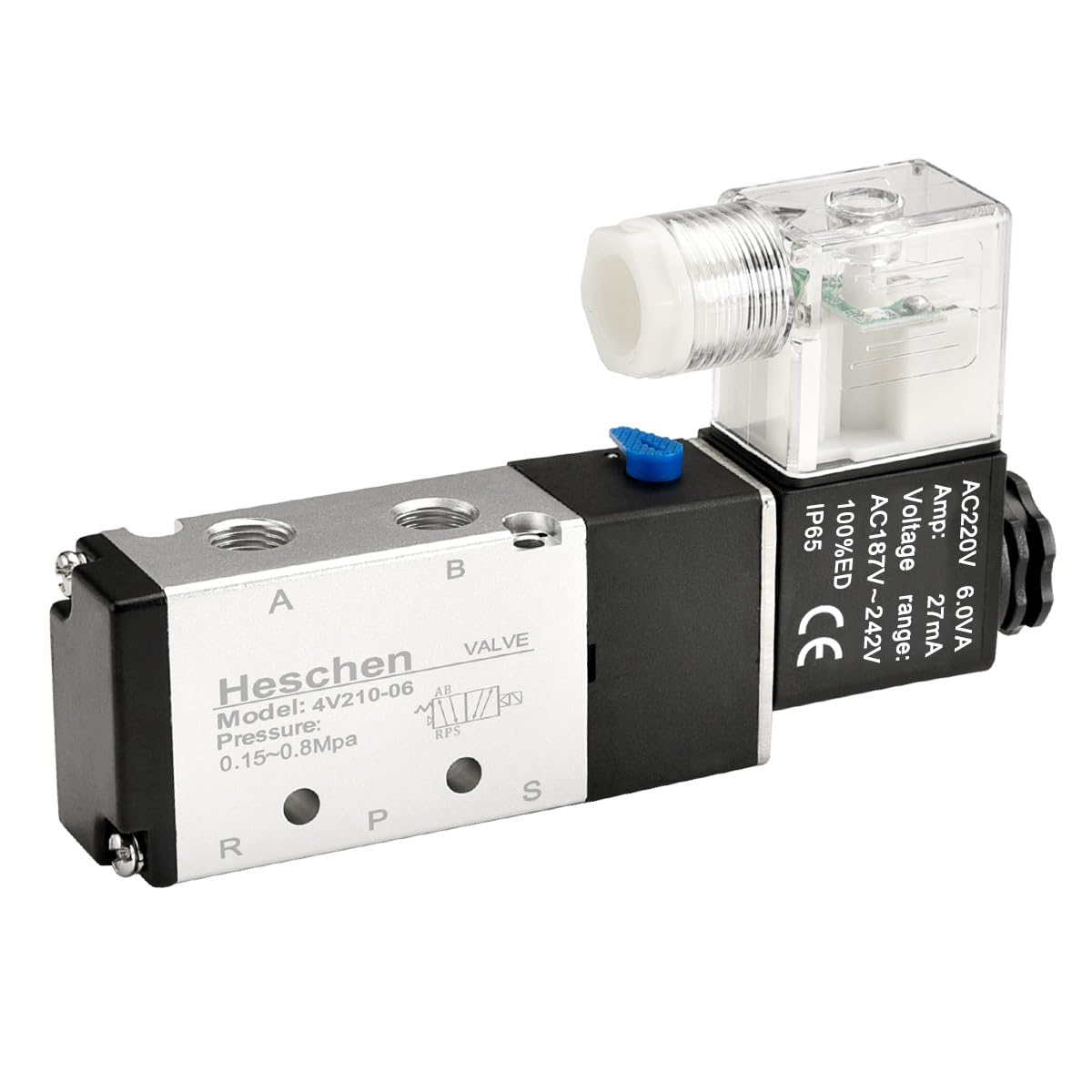 Heschen Magnetventil 2V025-08 - AC24V, PT1/4 Zoll, Normal Geschlossen