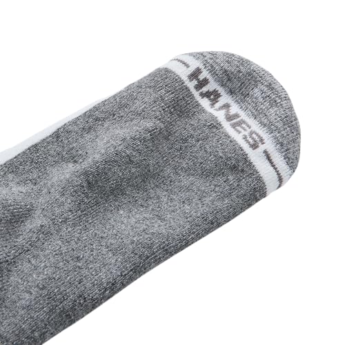 Image of Hanes Men's Crew Socks Pack, 8 Pairs, Max Cushion Moisture-wicking Ankle Socks for Men, Cushioned Ankle Length