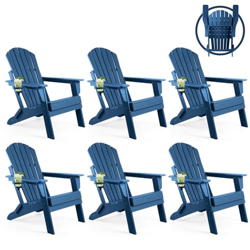 FUNBERRY Folding Adirondack Chair Set of 6
