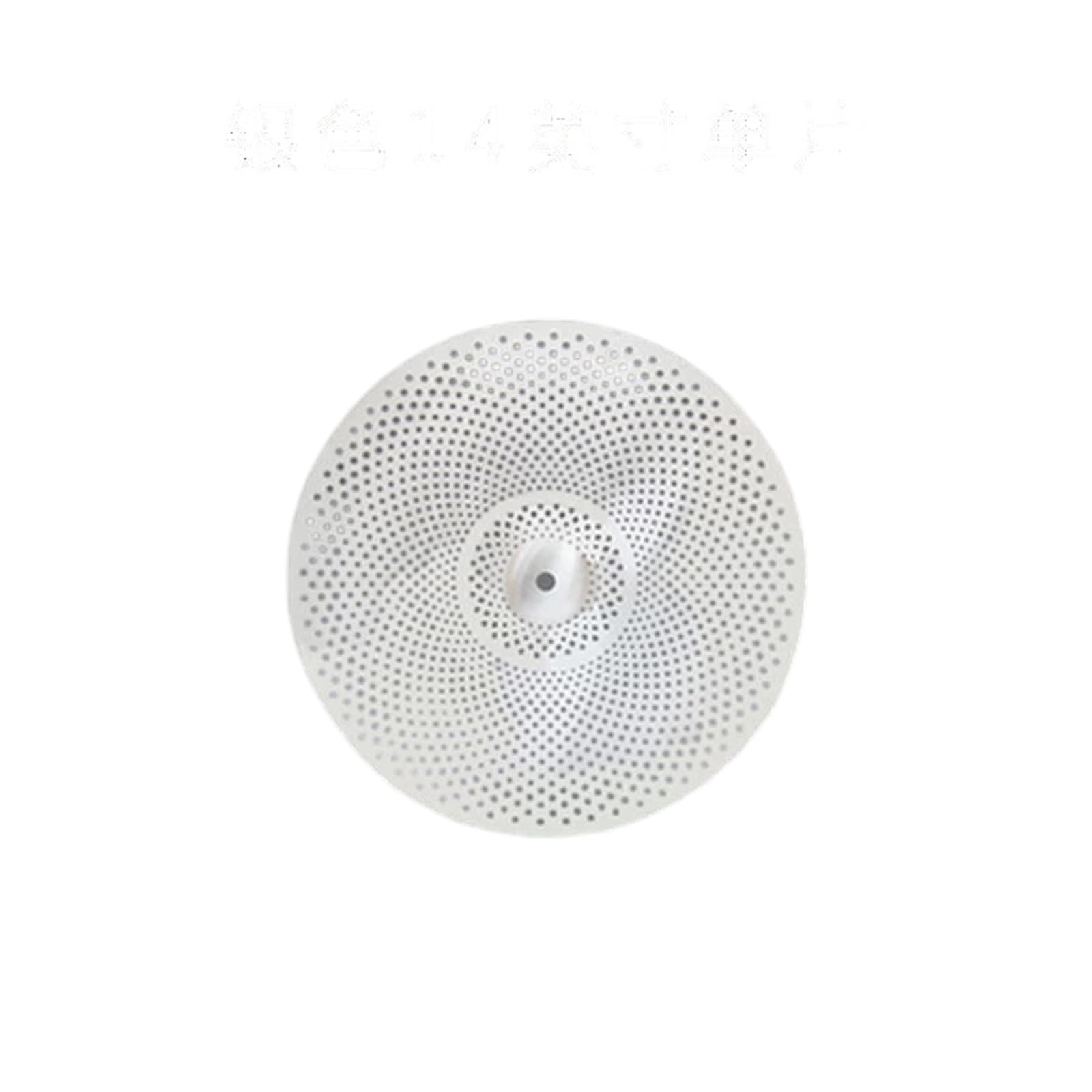 Hulusi Flöte Mute-Becken-Set für Drum-Kits | Silent Cymbal Jazz Drum Kit 5-teilig Gold und Silber Langlebig(Silver)