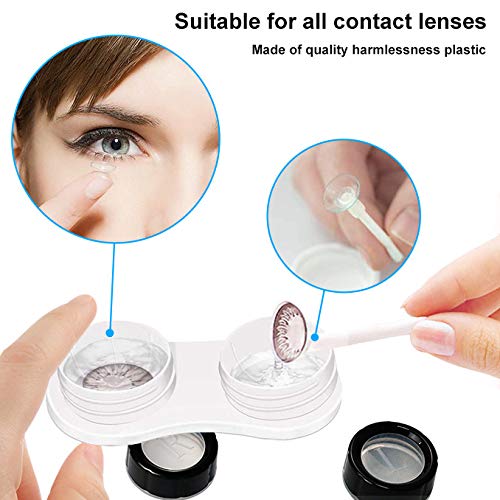 image for PRIGVOT Contact Lens Cases 8PCS, Portable Contact Lens Cases for Left/