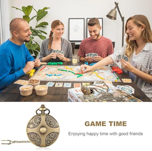 7 Mini DND Würfel Set 4.5cmX6.3cmX1.5cm Mini DND Würfel Set Grün und Patina Aussehen der Ausrüstung Mini DND Würfel Set Mit Kette Würfel DND Metall Geeignet für Reisegruppen und Camping