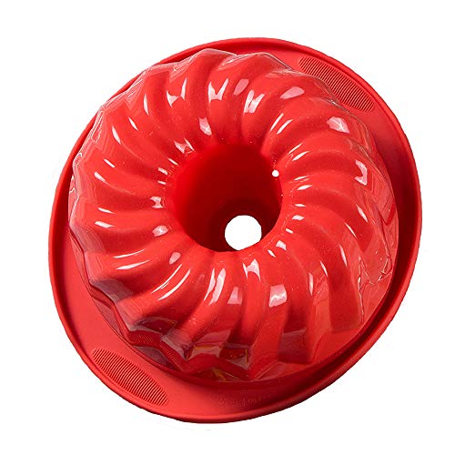 Webake Silicone Fluted Tube Cake Baking Pan Non-stick 10 Inch Cake Mold Bakeware - //coolthings.us