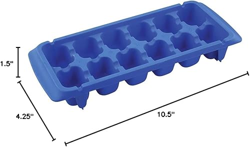Miniatura 3 de Prime-Line MP10513 Bandejas de plástico estándar para cubitos de hielo (paquete de 5)