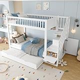 Lit gigogne pratique et gain de place : Ce lit superposé avec lit gigogne intégré permet d’optimiser l’espace tout en offrant une solution de couchage supplémentaire. Idéal pour les chambres d’enfants, les studios ou les espaces restreints, il se glisse facilement sous le lit principal quand il n’est pas utilisé. Léger et maniable, il est facile à sortir et à ranger au quotidien.