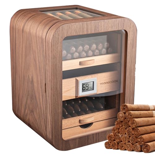 Armoire à cigares haut de gamme pour 110 pièces avec cave électrique et hygromètre de luxe