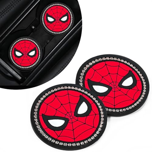 Spider Car Coasters, 2-Piece Spider Coasters for Car Cup Holder