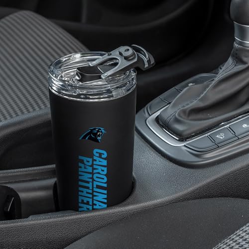 Image of Rico Industries NFL Football 24oz Stainless Steel Tumbler with Lid and Dual Functioning Lid