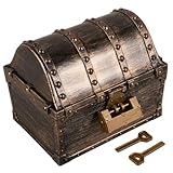 Ambiance rétro : Ce coffre au trésor vintage sert aussi d'élément décoratif sur bibliothèque ou sous une table basse en verre, apportant charme et caractère à décoration de chambre d’enfant ou espaces de vie.