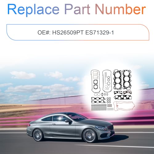 Image of 3.5L Engine Cylinder Head Gasket Set w /Bolts Fits for Acura RDX 13-18 / TL 09-14 / TSX 10-14, Honda Accord 08-17 / Crosstour 12-15 / Odyssey 08-17 / Pilot 09-15 / Ridgeline 09-14 3.5L OE HS26509PT
