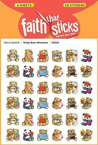 Teddy Bear Miniature (Faith That Sticks Stickers)