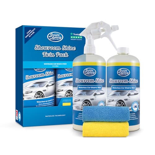 Greased Lightning Showroom Shine Waterless Car Wash & Wax Twin Pack 2x1L