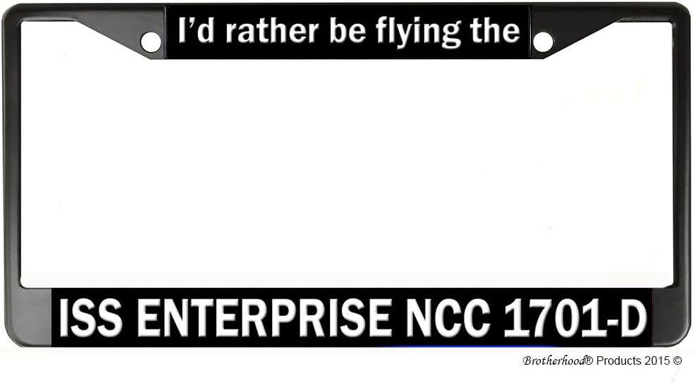 ISS Enterprise NCC 1701-D Metal License Plate Frame