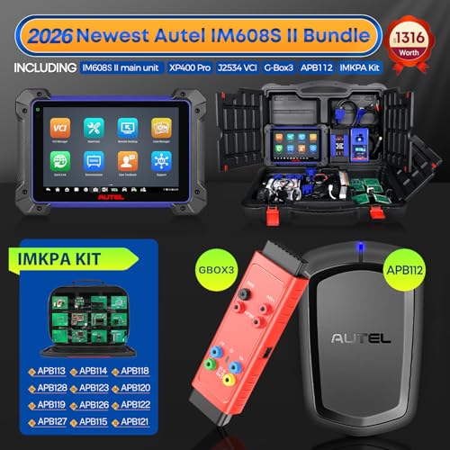 Autel MaxiIM IM608S II Scanner: 2026 Global Ver. of IM608 PRO 2 with $1316 Full KIT, Bidirectional Scan Tool, ECU Function as Elite II Pro, 40+ Services, 3K+ Tests, OE Full Sys, CANFD DoIP, OS10, FCA - Image 7