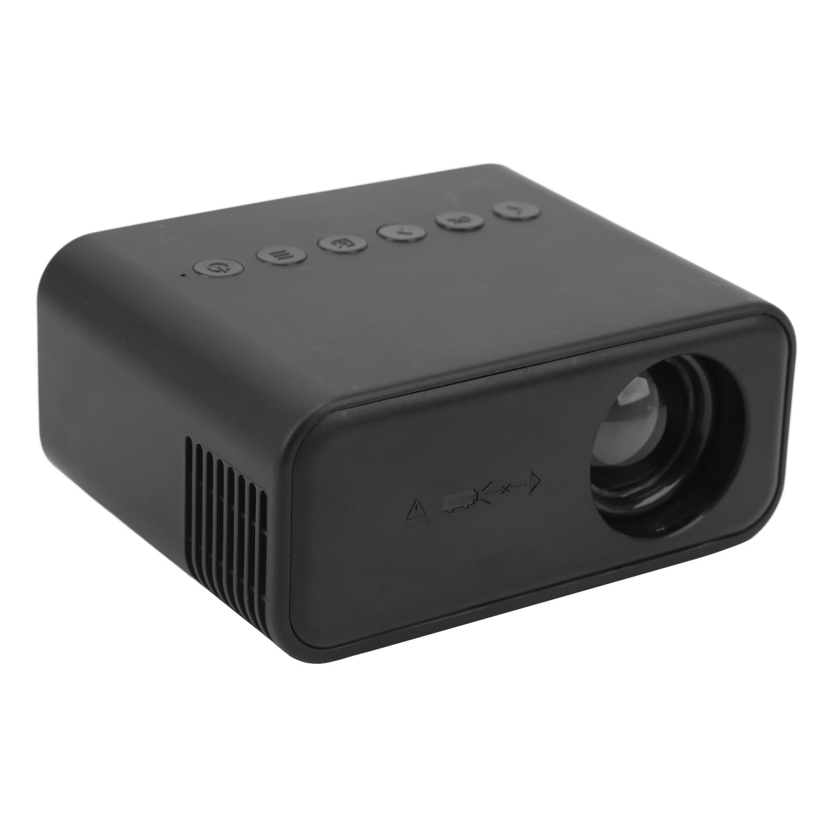 Mini Proiettore Videoproiettore LCD TFT con Telecomando da 15 a 100 Pollici 1920x1080 LED per la Casa (Spina europea)