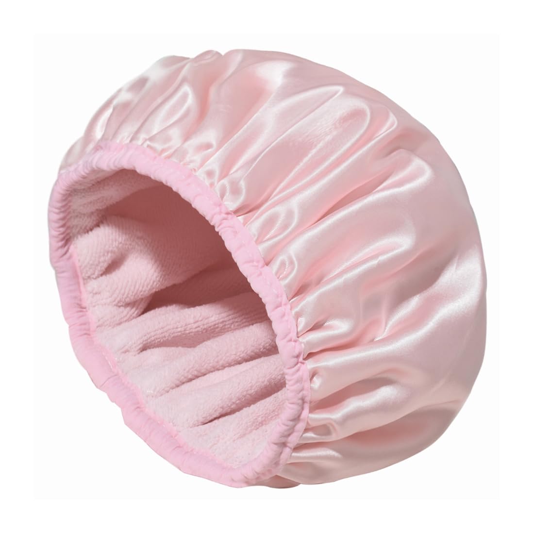 Gorro de ducha, gorro de ducha impermeable de triple capa, gorros de ducha con forro grueso de microfibra para mujeres, turbante de toalla para el cabello, gorro de ducha para cabello seco