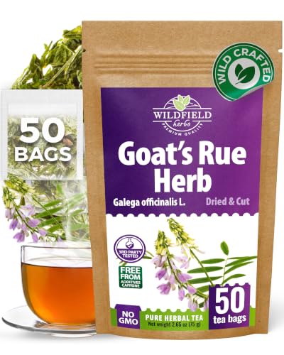 50 Bags Goat's Rue Herbal Tea (Galega Officinalis) - 50 Count 2g Tea Bags Ruda De Cabra