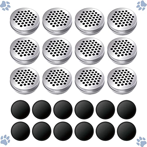 12 Pack Dog Pet Scent Training Box,Magnets Dogs Cat Scent Work tins,Dog Nose Work containers, Smell...