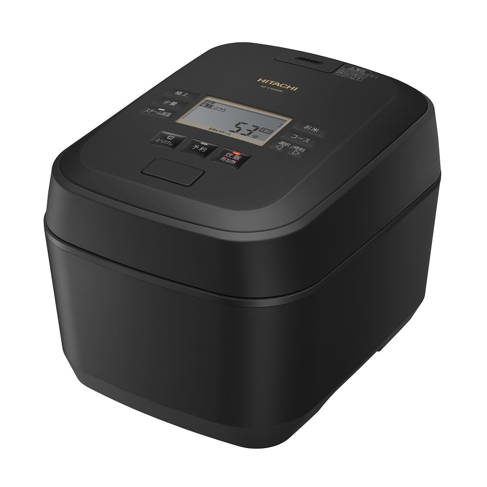 日立 炊飯器 5.5合 圧力&スチームIH 蒸気カット RZ-V100GM K…