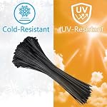 Paquet de 100 16 Câblodistribution de pouce 60 Câblodistribution en livres noires UV Câblodistribution résistante pour usage intérieur et extérieur Paloka
