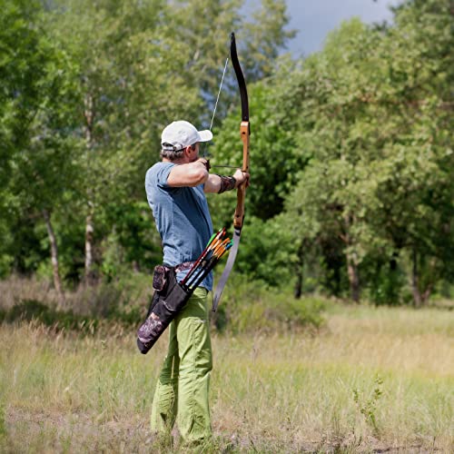 Sunya Archery Hip Quiver For Arrows. Includes 3 Arrow Tubes, Nylon Belt, Pouch For Finger Tab And Thumb Release. Archery Quiver (Charcoal Grey) #TOP6