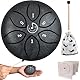 mini steel tongue drum Regentrommel Stahlzungentrommel 3 Zoll 6 Töne C-Key Handpan Drum Percussion Instrument Ätherische Trommel mit Stofftasche, Musikbuch und Schlägel, Musik Geschenk für Kinder