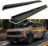 2 estribos laterales para Kia Seltos 2027-2028, aluminio negro con soportes 2