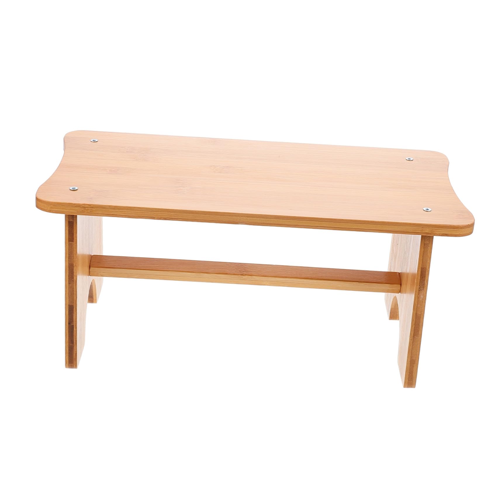 ABOOFAN Poggiapiedi in Legno Ergonomico per Adulti Sgabello Antiscivolo e Compatto per Ufficio e Casa Supporto Comfort e Benessere Gambe
