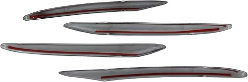 Miniatura 7 de 4 luces antiniebla de rejilla de esquina delantera para rejilla de ventilación de aire lateral de automóvil, repuesto para Benz Clase E W213 AMG