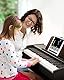 Eastar EK-10S Keyboard, 61-Tasten Klavier Standardgröße Upright Digital für Anfänger, Kinder Mit Sustain-Pedal und Notenbuchständer als Geschenk