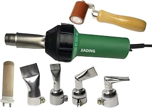 110V 1600W JIADING Professional Hot Air Plastic Welder Hot Air Torch Plastic PVC Welding Gun Welder with Speed