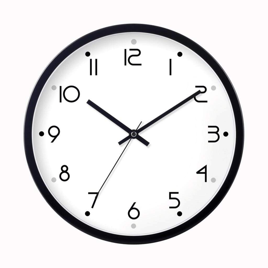 Horloge murale quartz silencieuse sans tic-tac décorative de cuisine