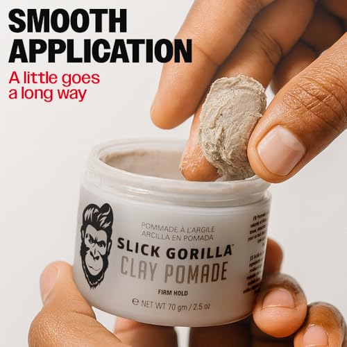Slick Gorilla Hair Clay Pomade for Men - Firm Hold & Matte Finish - Image 3