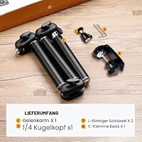 TARION Overhead Kamera Tischstativ Flexibler Gelenkarm Klemmstativ TKA01-M – Ansicht 7